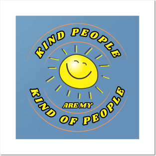 Good Vibe Kind People are my kind of people sunshine Posters and Art